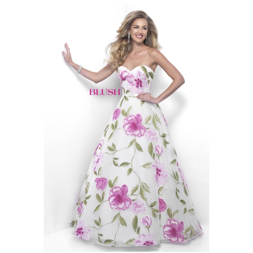 Blush prom dress